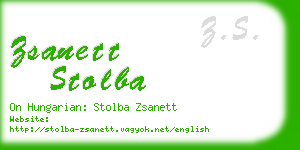zsanett stolba business card